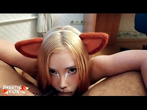 ❤️ Kitsune dîk û kum di devê xwe de dadiqurtîne Pornoya hişk li me ☑